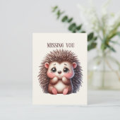 Carte Postale Joli Hérisson manquant (Debout devant)