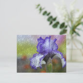 Carte Postale Joli Iris Violet (Debout devant)