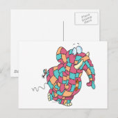 Carte Postale joli joli patchwork (Devant / Derrière)