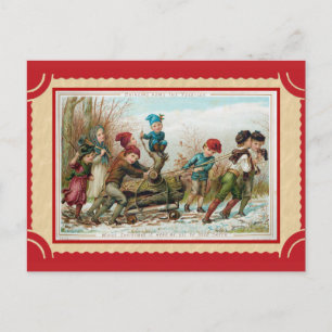 Carte Postale Joli journal de Noël Vintage