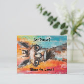 Carte Postale Joli Lama personnalisable (Debout devant)