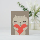Carte Postale Joli lapin avec amour (Debout devant)