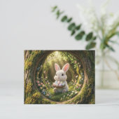 Carte Postale Joli lapin de Pâques (Debout devant)