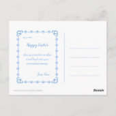 Carte Postale Joli Lapin de Pâques 01 (Dos)