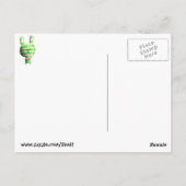 Carte Postale Joli lapin rayé (Dos)