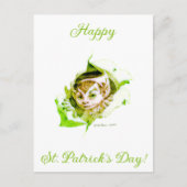 Carte Postale Joli Leprechaun St. Patrick's Day  (Devant)
