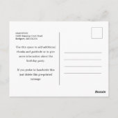 Carte Postale Joli Merci Fleur Rose Blanc pour les 100 ans (Dos)