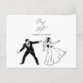 Carte Postale Joli minimaliste couple mariage (Devant)