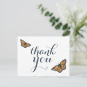 Carte Postale Joli monarque papillon Merci d'art (Debout devant)