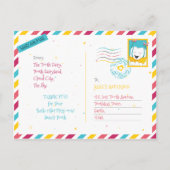 Carte Postale Joli Monde enchanté de la Petite Souris, De la par (Dos)