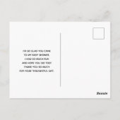 Carte Postale Joli motif avec des animaux de nursery et des joue (Dos)