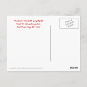 Carte Postale Joli Motif de crème de fraise (Dos)