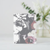 Carte Postale Joli motif rose (Debout devant)
