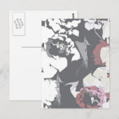 Carte Postale Joli motif rose (Devant / Derrière)
