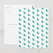 Carte Postale Joli oiseau bleu (Devant / Derrière)