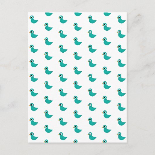 Carte Postale Joli oiseau bleu (Devant)