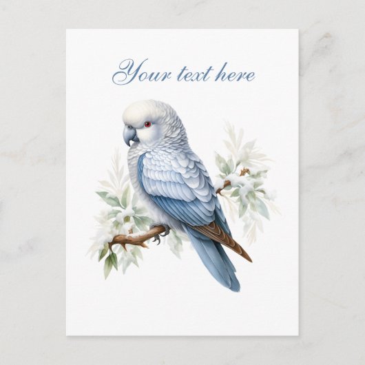 Carte Postale Joli oiseau d'hiver saisonnier ajouter du texte (Devant)