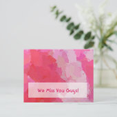 Carte Postale Joli Papillons Roses (Debout devant)