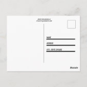 Carte Postale Joli Papillons Roses (Dos)