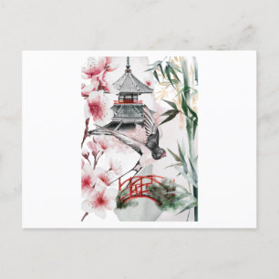 Carte Postale Joli paysage japonais