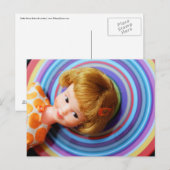 Carte Postale Joli Penny Brite avec cercles (Devant / Derrière)