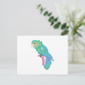 Carte Postale joli perroquet pastel (Debout devant)
