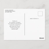 Carte Postale Joli petit chaton de dessin animé dans une boîte a (Dos)