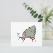 Carte Postale joli petit crabe ermite (Debout devant)