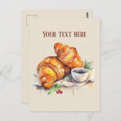 Carte Postale Joli petit déjeuner, ajouter du texte (Devant / Derrière)