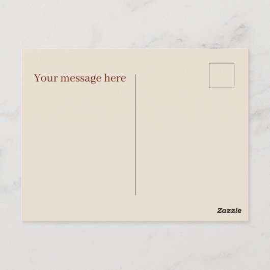 Carte Postale Joli petit déjeuner, ajouter du texte (Dos)