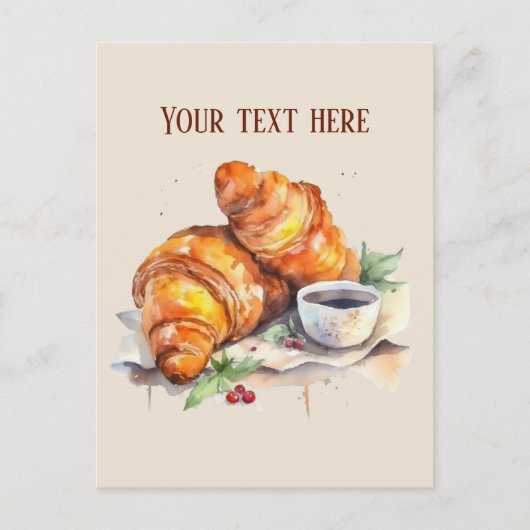 Carte Postale Joli petit déjeuner, ajouter du texte (Devant)