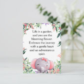 Carte Postale Joli petit éléphant (Debout devant)