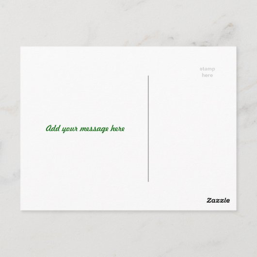 Carte Postale Joli Petit Étang Vert Vert Arbre Feuilles Lumière (Dos)