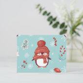 Carte Postale Joli petit manchot (Debout devant)