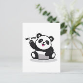 Carte Postale joli petit panda (Debout devant)