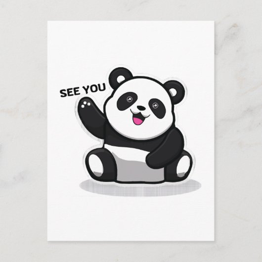 Carte Postale joli petit panda (Devant)