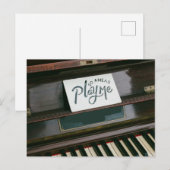Carte Postale Joli Piano (Devant / Derrière)