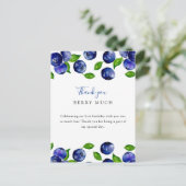 Carte Postale Joli premier anniversaire à la myrtille Merci (Debout devant)