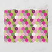 Carte Postale Joli Pretty Rose Vert Mulberry Patchwork Quilt Des (Devant)