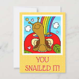 Carte Postale Joli professeur escargot merci