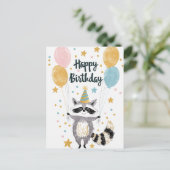 Carte Postale Joli Raton Joyeux anniversaire  (Debout devant)