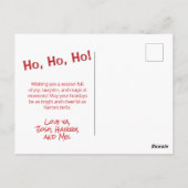 Carte Postale Joli Retro Noël Père Noël (Dos)