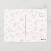 Carte Postale Joli rose Roses Floral Penser de vous (Dos)