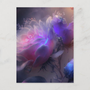 Carte Postale Joli rose Vintage Roses Iridescente
