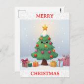 Carte Postale Joli sapin de Noël (Devant / Derrière)