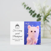 Carte Postale Joli Script Professional Royal Plushiemail (Debout devant)