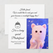 Carte Postale Joli Script Professional Royal Plushiemail (Devant / Derrière)
