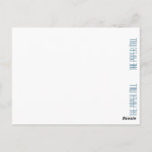 Carte Postale Joli Signet d'oiseaux de Nuthatch (Dos)