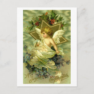 Carte Postale Joli Vintage Christmas Cherub