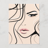 Carte Postale Joli visage féminin (Devant)